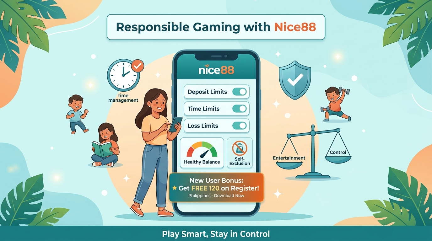 Responsible Gaming with Nice88 Free 120 Register Philippines Download